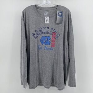 Proedge UNC North Carolina Tar Heels Long Sleeve T-Shirt Grey XXL Women NWT